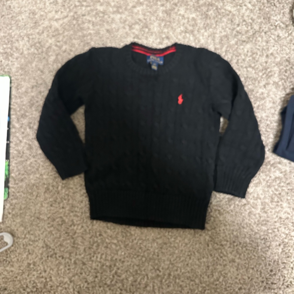Polo Ralph Lauren Black Crewneck Sweater